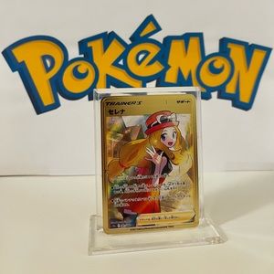 Pokemon Japanese Serena - 081/068 - Incandescent Arcana Fan Art Metal Gold Card